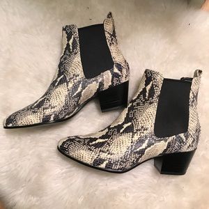 Sam Edelman Snakeskin ankle boots